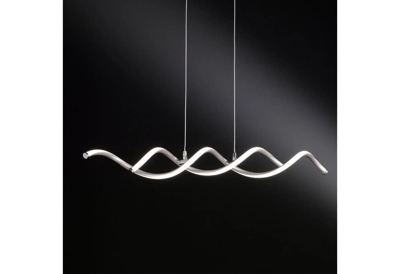 Home4Living Pendelleuchte LED 2-flg. Nickel matt/Weiß - Bild 4