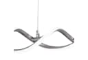 Home4Living Pendelleuchte LED 2-flg. Nickel matt/Weiß Bild 5