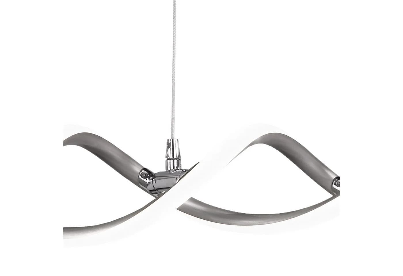 Home4Living Pendelleuchte LED 2-flg. Nickel matt/Weiß - Bild 5