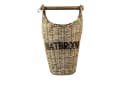 Home4Living Toilettenpapierhalter aus Rattan mit Schriftzug Bild 2