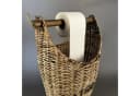 Home4Living Toilettenpapierhalter aus Rattan mit Schriftzug Bild 3