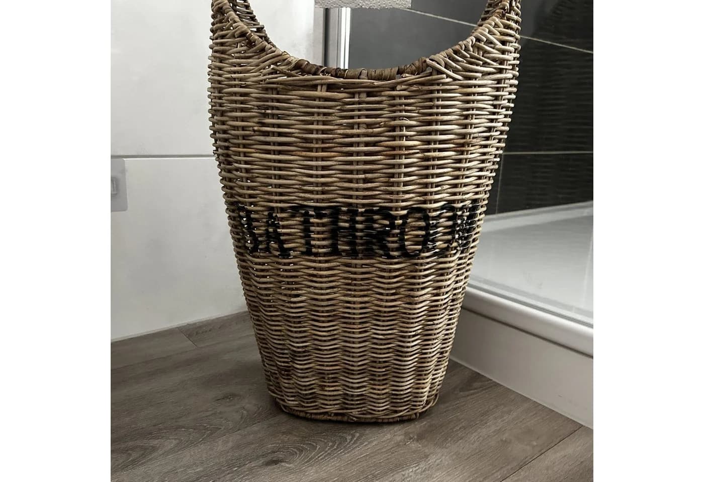 Home4Living Toilettenpapierhalter aus Rattan mit Schriftzug - Bild 4