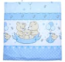 Primawela Kissenbezug Baby 80x80 cm Baumwolle Blau Bild 1