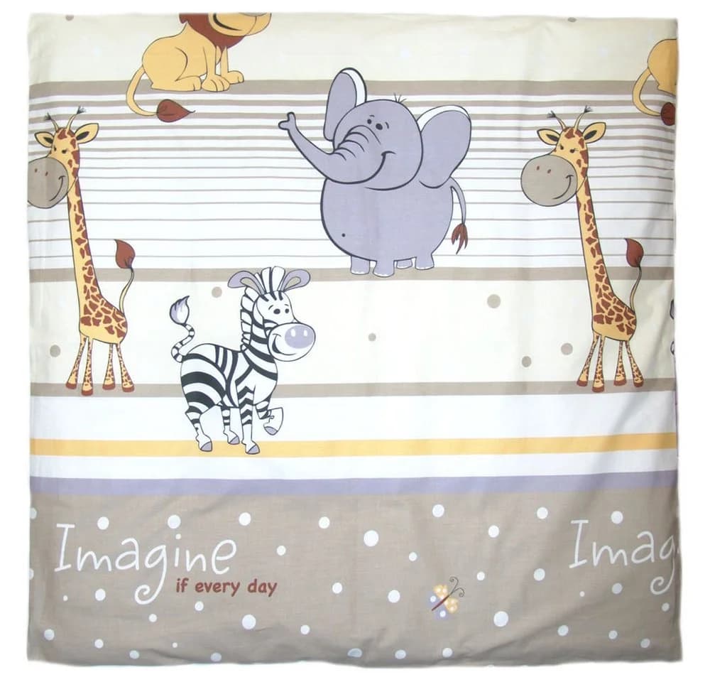 Primawela Kissenbezug Baby 80x80 cm Baumwolle Beige