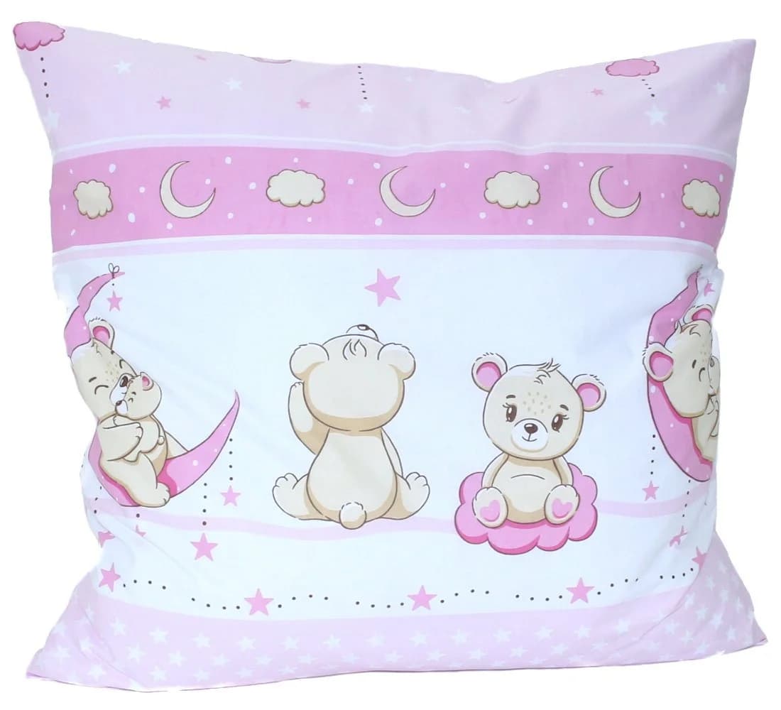 Primawela Kissenbezug Rosa 80x80 cm Baby Kinder - Bild 2