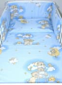Primawela Babybettwäsche 6-teiliges Set mit Himmel Blau Bild 3