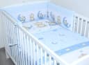 Primawela Babybettwäsche 6-teiliges Set mit Vollstoff Himmel blau Bild 3