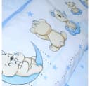 Primawela Babybettwäsche 6-teiliges Set mit Vollstoff Himmel blau Bild 5