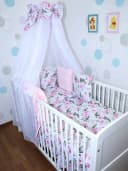 Primawela Babybettwäsche Bettset MINKY - 6 x Kissen - Nestchen Chiffon Himmel Bild 2