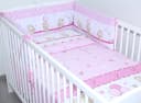 Primawela Babybettwäsche 6-tlg. Set mit Chiffonhimmel Rosa Bild 3
