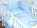 Primawela Babybettwäsche 6-teiliges Set mit Chiffonhimmel Blau Bild 1