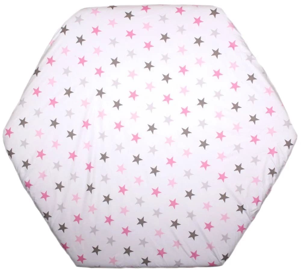 Primawela Spannbettlaken Baby Kinder 6-eck Laufgitter Matratze Rosa - Bild 2