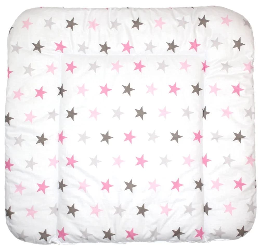 Primawela Wickelauflage Baby Wickeltischauflage Stars Sterne Rosa