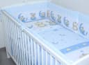 Primawela Babybettwäsche 6-teilig mit Himmel und Nestchen Blau Bild 1