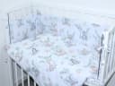 Primawela Beistellbett Bettwäsche Set 6-teilig Blau mit Nestchen Bild 1