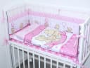Primawela 6-teiliges Baby-Bettwäsche-Set Rosa für Beistellbett Bild 2