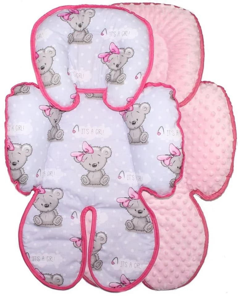 Primawela Sitzverkleinerer Minky Einlage Rosa für Babyschale