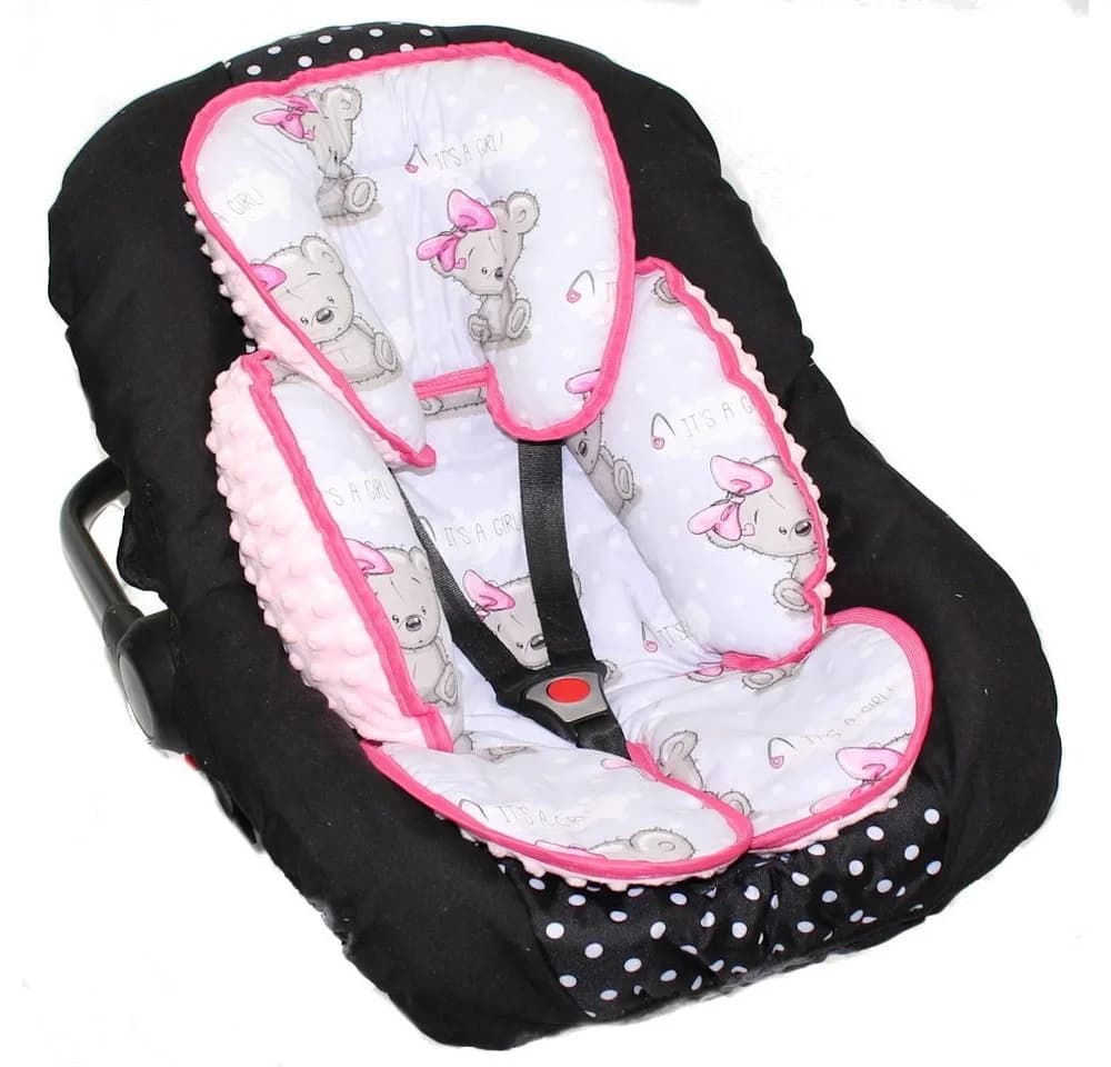 Primawela Sitzverkleinerer Minky Einlage Rosa für Babyschale - Bild 2