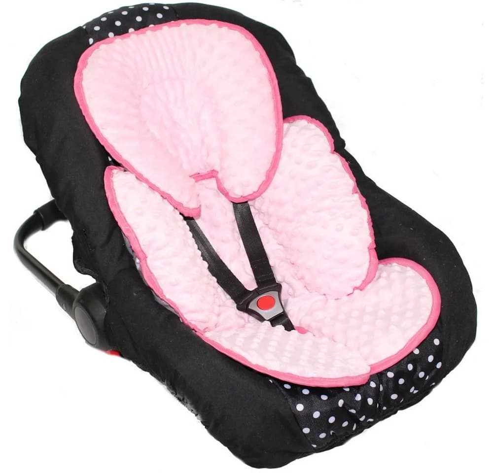 Primawela Sitzverkleinerer Minky Einlage Rosa für Babyschale - Bild 3