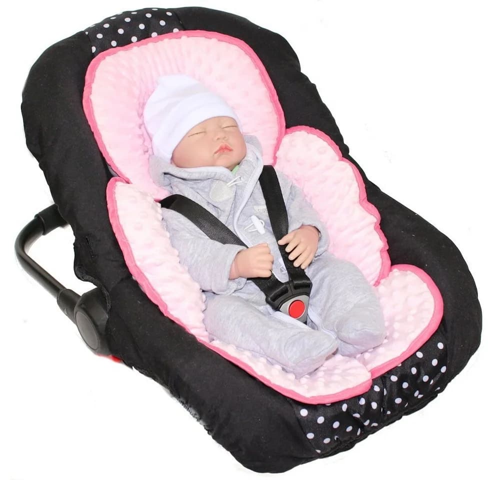 Primawela Sitzverkleinerer Minky Einlage Rosa für Babyschale - Bild 4