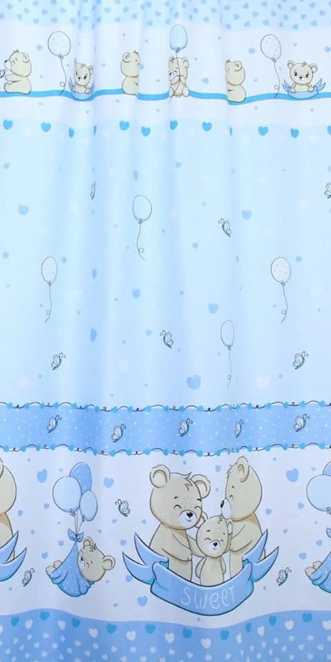 Primawela Betthimmel Vollstoff Blau 150x210 cm