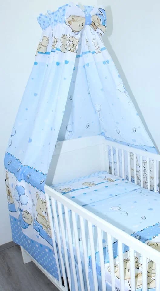 Primawela Betthimmel Vollstoff Blau 150x210 cm - Bild 2