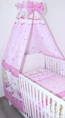 Primawela Betthimmel Rosa 100% Baumwolle für Babybett Bild 2