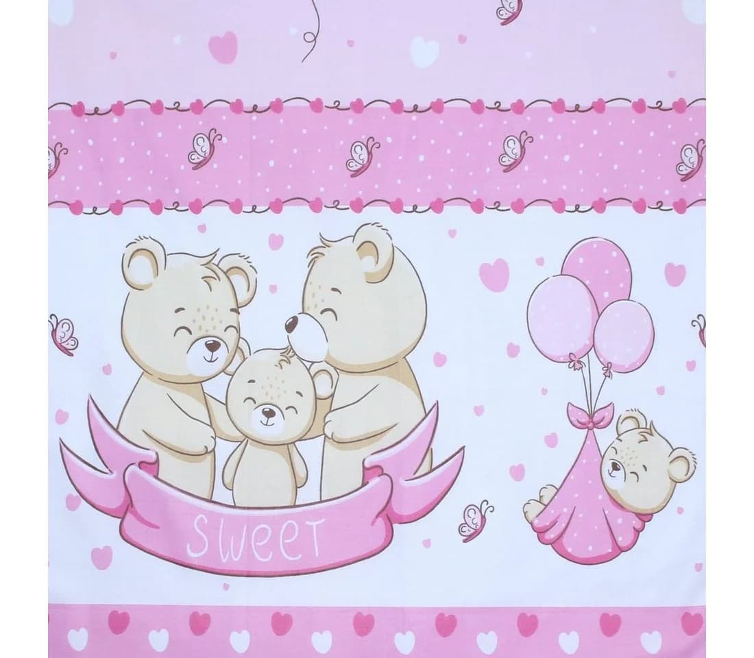 Primawela Betthimmel Rosa 100% Baumwolle für Babybett - Bild 3