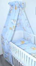 Primawela Betthimmel Vollstoff Blau 100% Baumwolle Bild 2