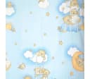 Primawela Betthimmel Vollstoff Blau 100% Baumwolle Bild 3