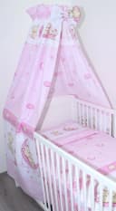 Primawela Betthimmel Rosa 100% Baumwolle mit Schleife Bild 2