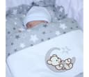 Primawela Kinderwagen-Bettwäsche-Set mit Decke & Kissen grau Bild 1