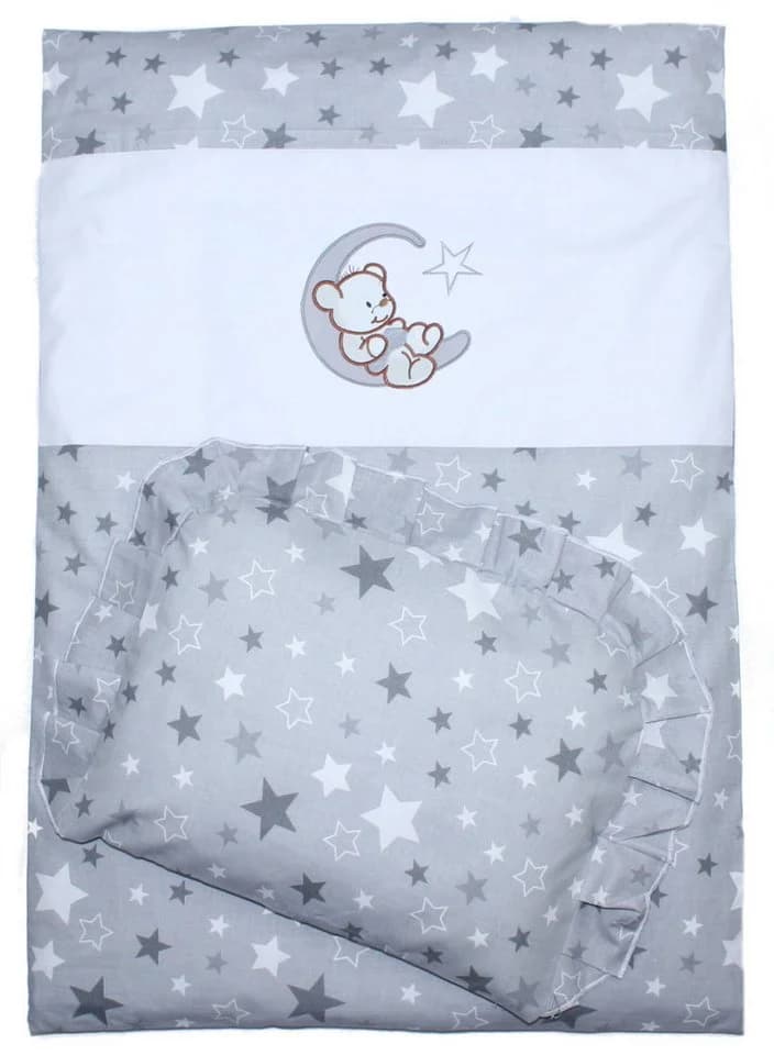 Primawela Kinderwagen-Bettwäsche-Set mit Decke & Kissen grau - Bild 2