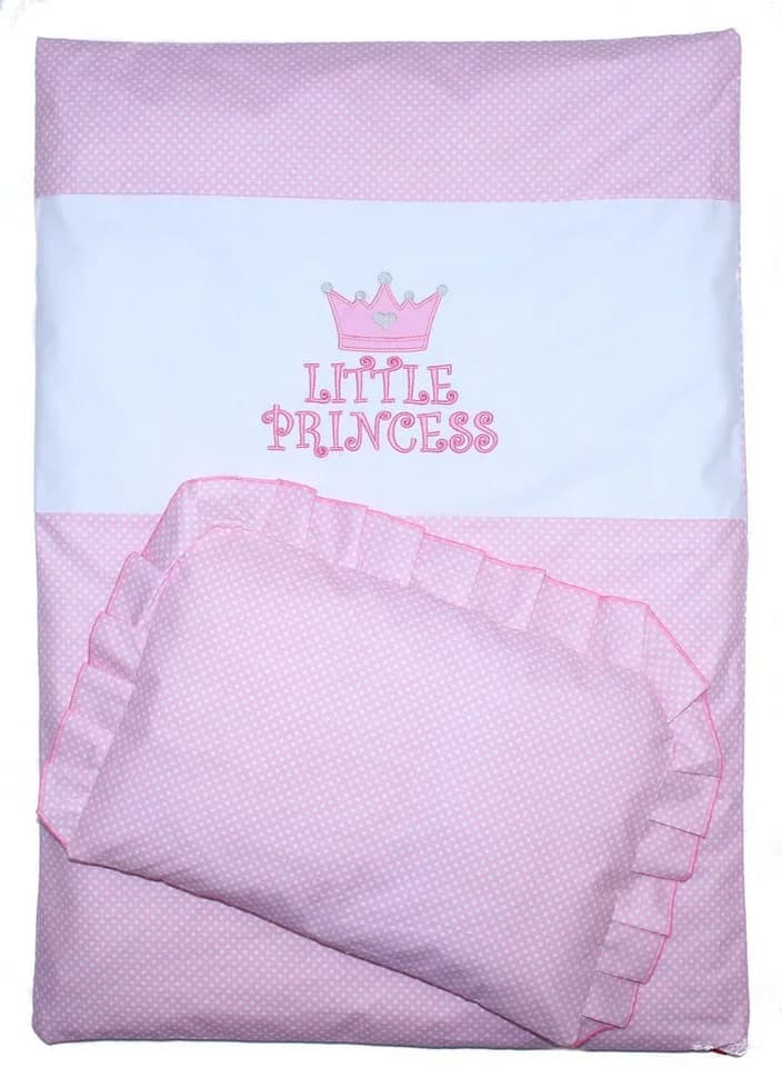Primawela Kinderwagen-Bettwäsche-Set 4-teilig Rosa Baumwolle Mikrofaser - Bild 2