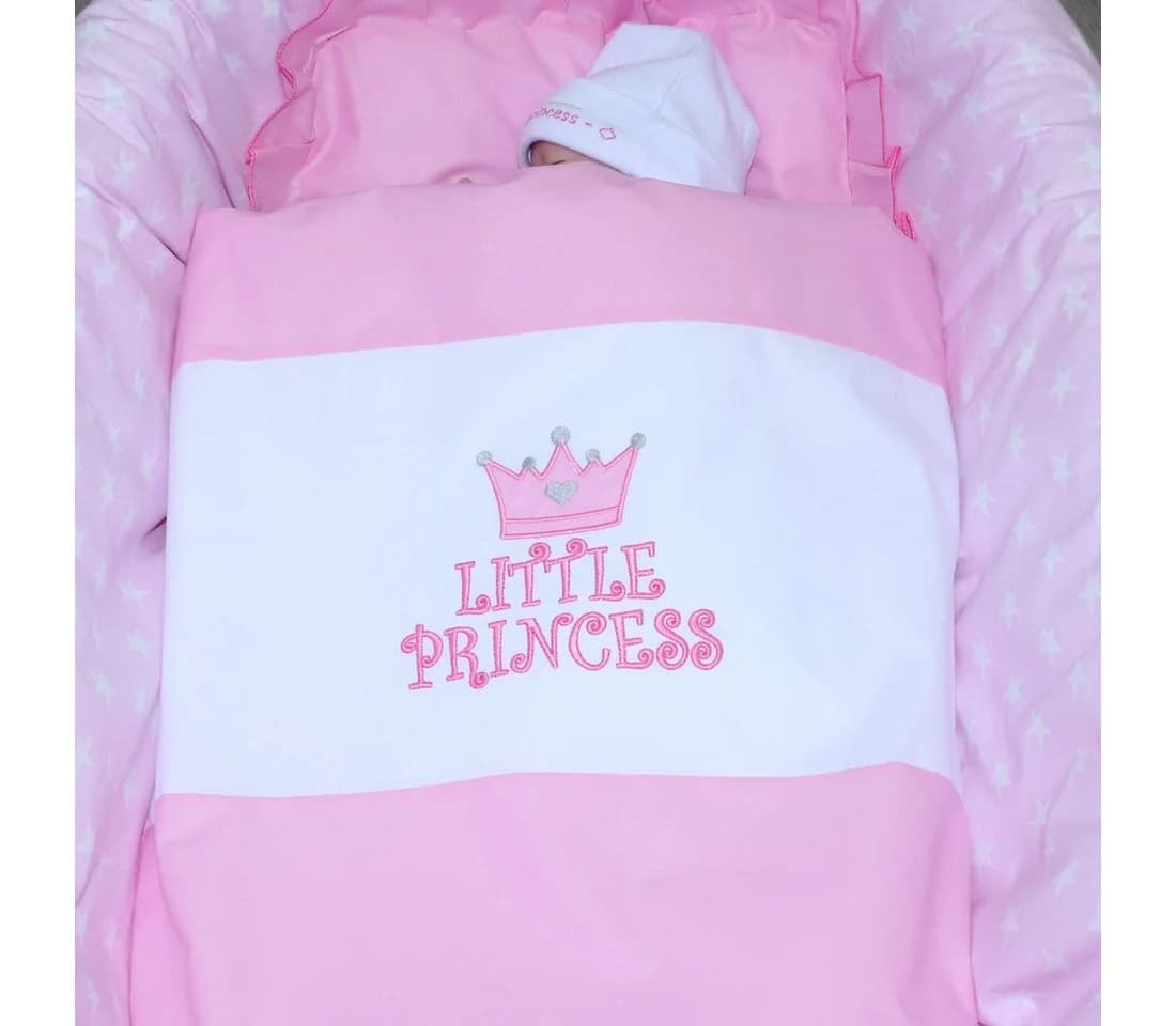 Primawela Kinderwagen-Bettwäsche-Set Rosa 4-teilig mit Decke & Kissen - Bild 4