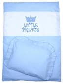 Primawela Kinderwagen-Bettwäsche-Set Blau mit Handapplikation Bild 2