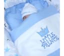 Primawela Kinderwagen-Bettwäsche-Set Blau mit Handapplikation Bild 3