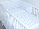 Primawela Babybettwäsche 3-teilig mit Nestchen 100% Baumwolle Weiß Bild 2