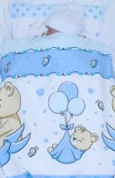 Primawela Babybettwäsche Kinderwagenset 2-teilig Blau Bild 1