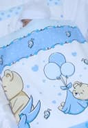 Primawela Babybettwäsche Kinderwagenset 2-teilig Blau Bild 3