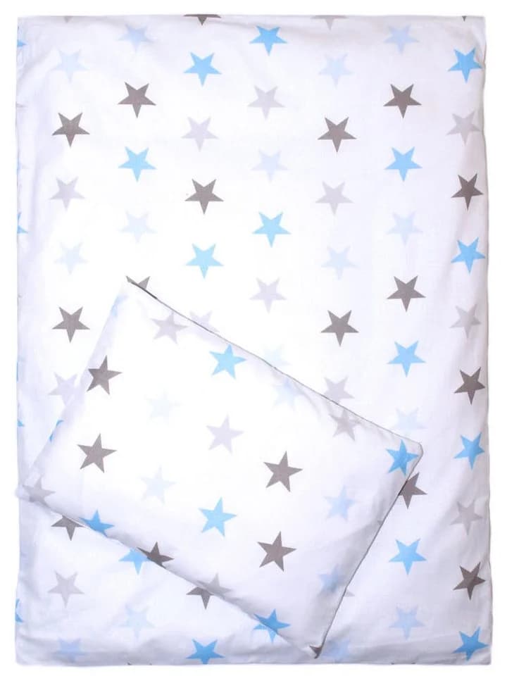 Primawela Kinderwagen-Bettwäsche-Set Blau mit Decke & Kissen - Bild 2