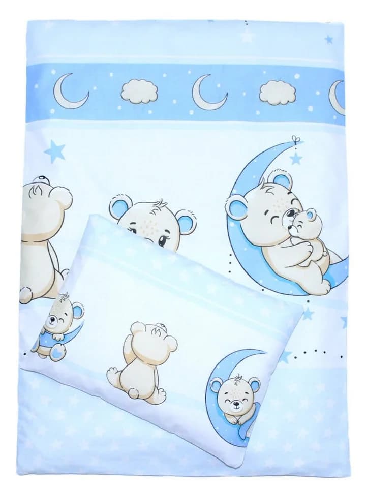 Primawela Babybettwäsche Kinderwagenset 2-teilig Blau - Bild 2