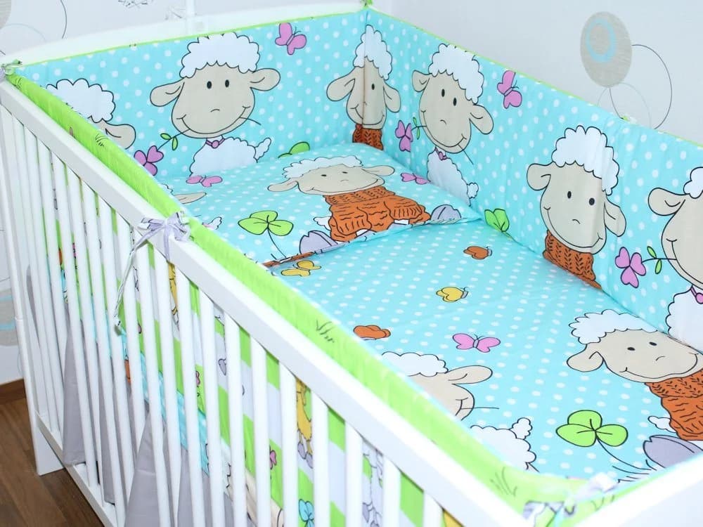 Primawela Bettnestchen 360 cm Babybettumrandung Grün