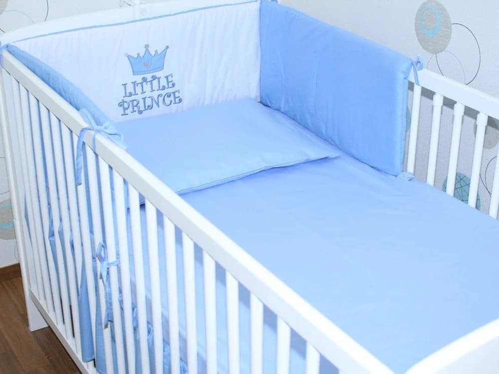 Primawela Baby Bettset 6-teilig mit Chiffonhimmel Nestchen