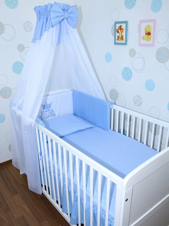 Primawela Baby Bettset 6-teilig mit Chiffonhimmel Nestchen - Bild 2