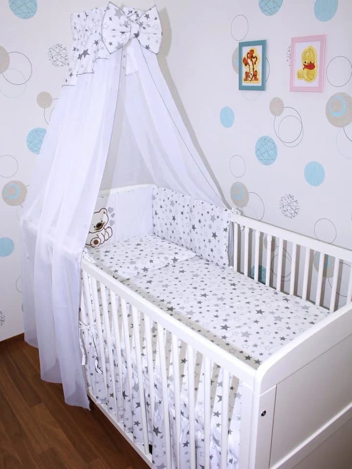 Primawela Babybettwäsche Set 6-teilig mit Himmel und Nestchen - Bild 2