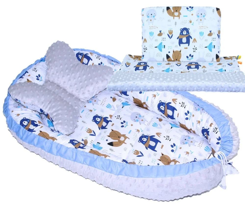 Primawela Baby Nestchen Minky Schmetterling Kissen Set 0-6 Monate - Bild 2