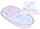 Primawela Bettnestchen Baby MINKY Nestchen Kokon mit Schmetterlingkissen Grau Bild 2