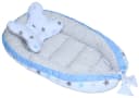 Primawela Bettnestchen Baby Minky Set mit Kissen & Decke Grau Bild 1