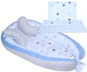 Primawela Bettnestchen Baby Minky Set mit Kissen & Decke Grau Bild 2